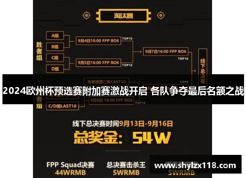 2024欧州杯预选赛附加赛激战开启 各队争夺最后名额之战